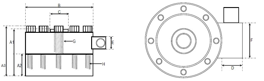 ULP Loadcell dimensional sketch